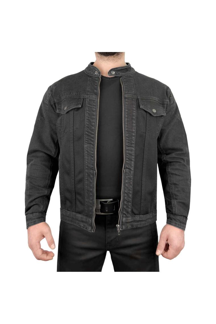 The Biker Jeans Grey Ice Korumalı File Motosiklet Kot Montu Erkek
