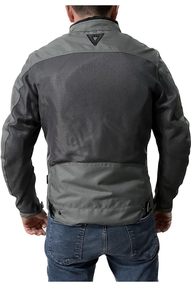 Venom Ceket Compass Motosiklet Montu Gri