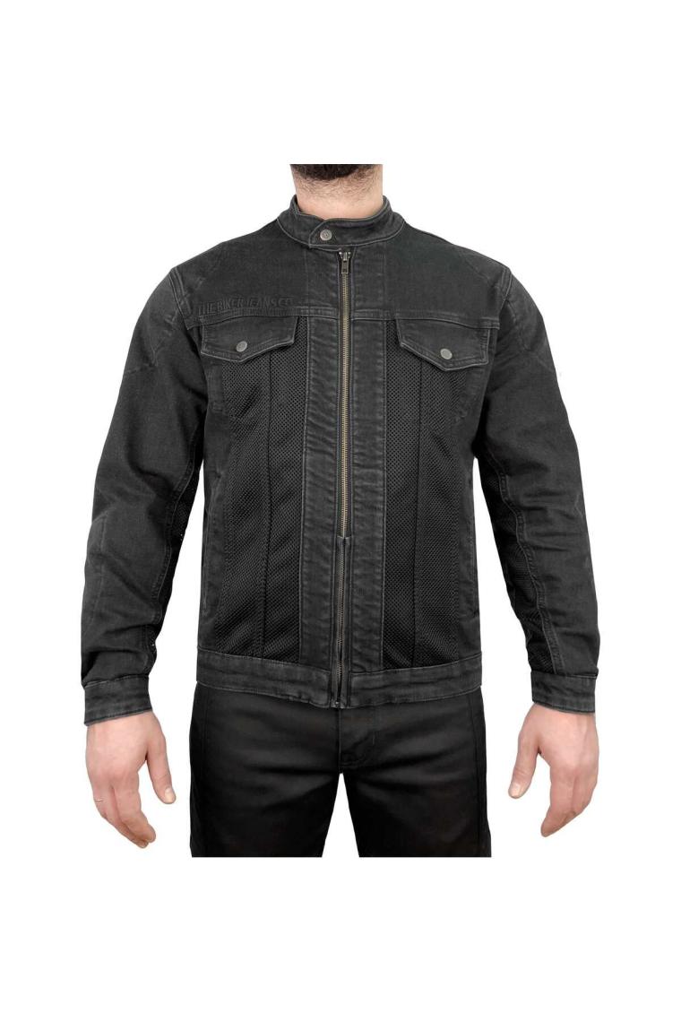 The Biker Jeans Grey Ice Korumalı File Motosiklet Kot Montu Erkek