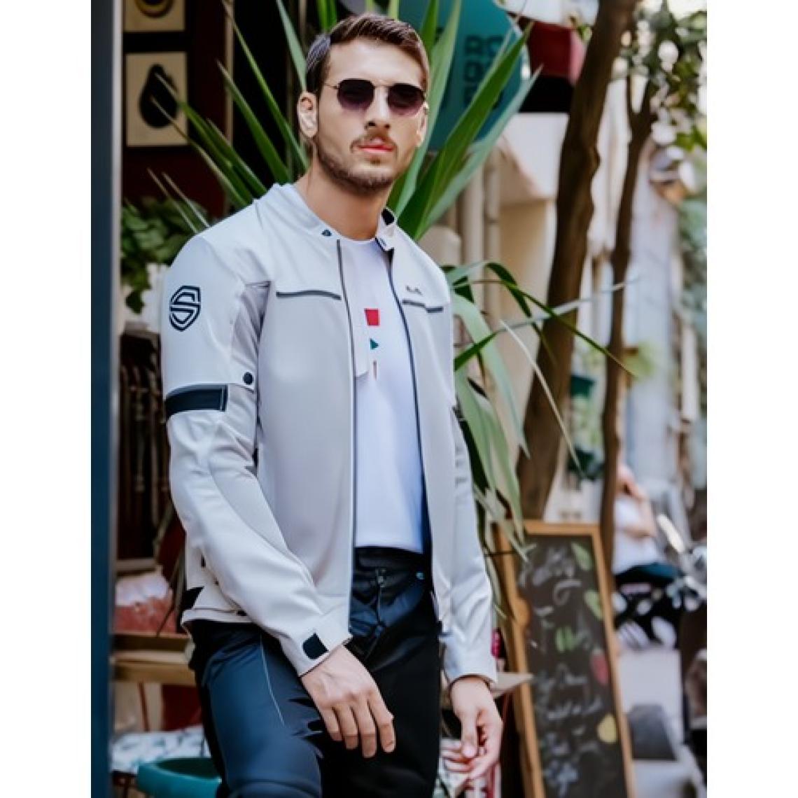 Scudo Milano Gri Yazlık Fileli Erkek Motosiklet Montu - 6xl