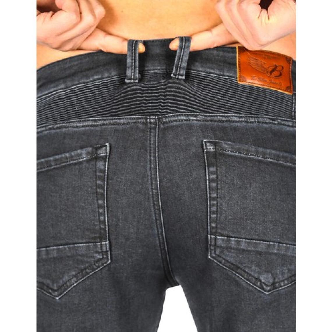 The Biker Jeans Urbanizer Black Cordura Korumalı Motosiklet Kot Pantolon