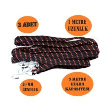 Oto Araç Araba Bagaj Lastiği Bisiklet Sele Lastiği 20 mm x 100 cm 3 ADET