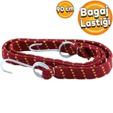 Badem10 Geniş Kancalı Oto Araç Araba Bagaj Lastiği Bisiklet Sabitleme Yük Taşıma Lastik 20 mm x 90 cm