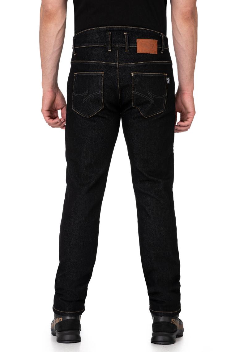 The Biker Jeans City Biker Cold Killer Black Korumalı Motosiklet Kot Pantolonu