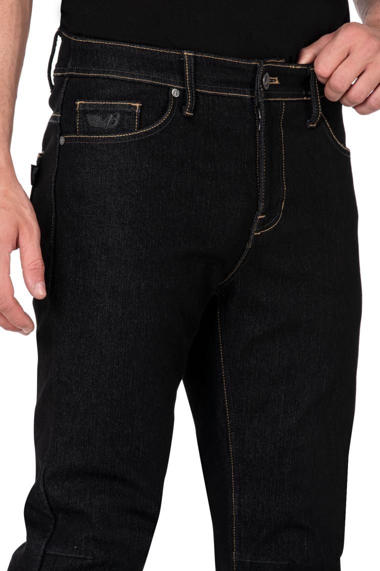 The Biker Jeans City Biker Cold Killer Black Korumalı Motosiklet Kot Pantolonu