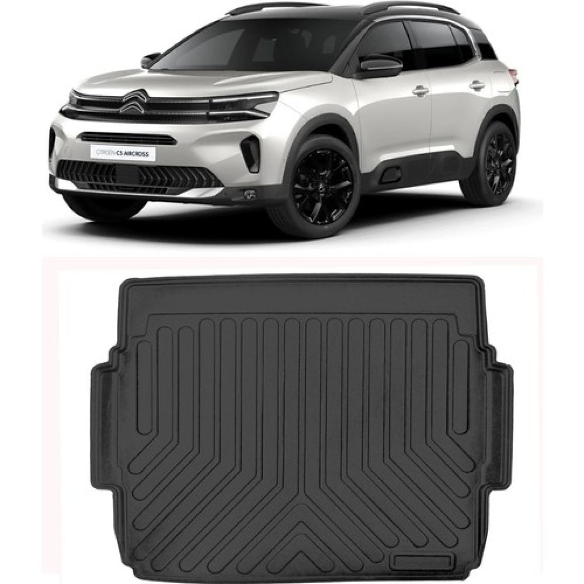 Rizline Citroen C5 Aircross Üst Konum  2023 Sonrası  3D Bagaj Havuzu Siyah