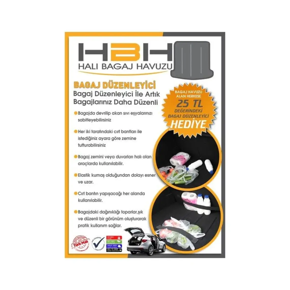 Öz-İş Toyota Auris Touring Sports Halı Bagaj Havuzu (2013 Sonrası)