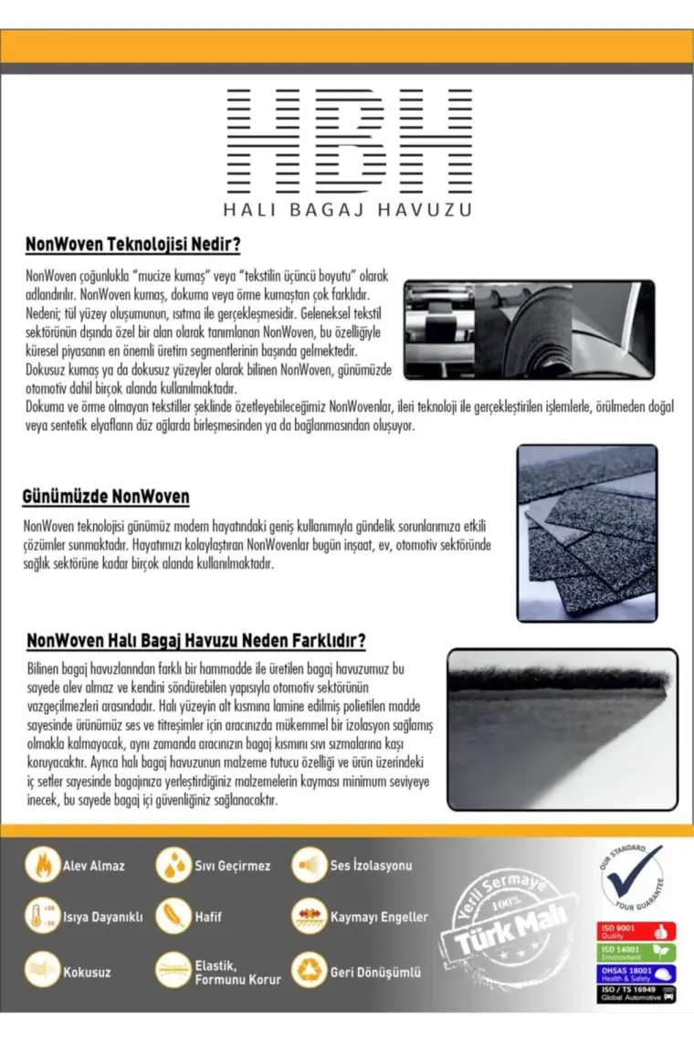 Öz-İş Öziş Audi A3 Sedan Halı Bagaj Havuzu (2021 Sonrası)