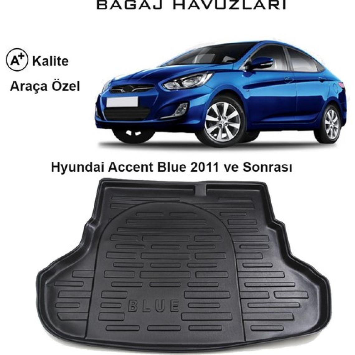 Gün-San Hyundai Accent Blue 2011 Ve Sonrası 3D Bagaj Havuzu