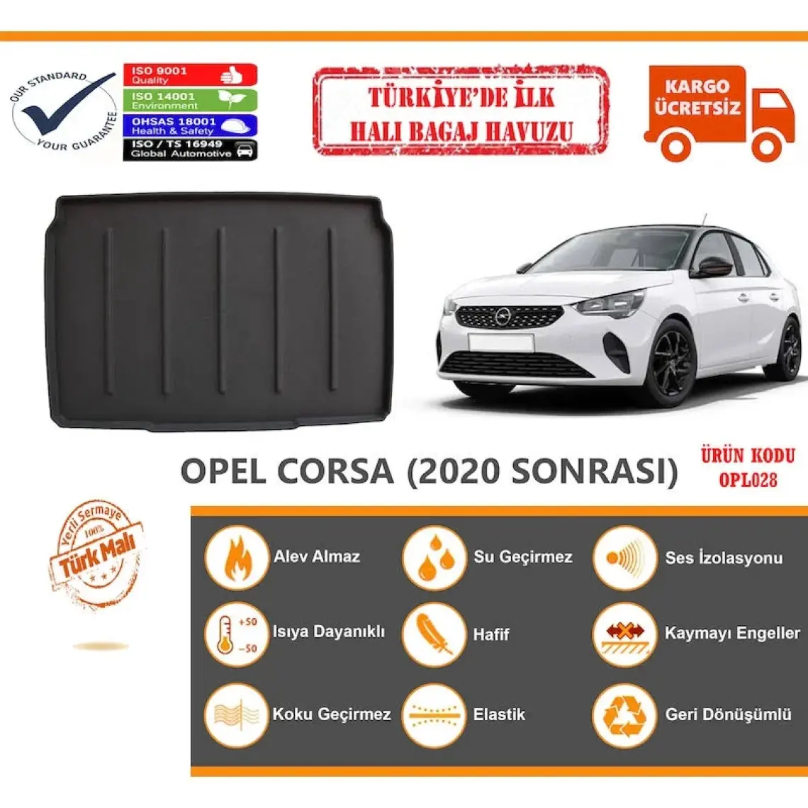 Öz-İş Opel Corsa Halı Bagaj Havuzu 2020 Sonrası