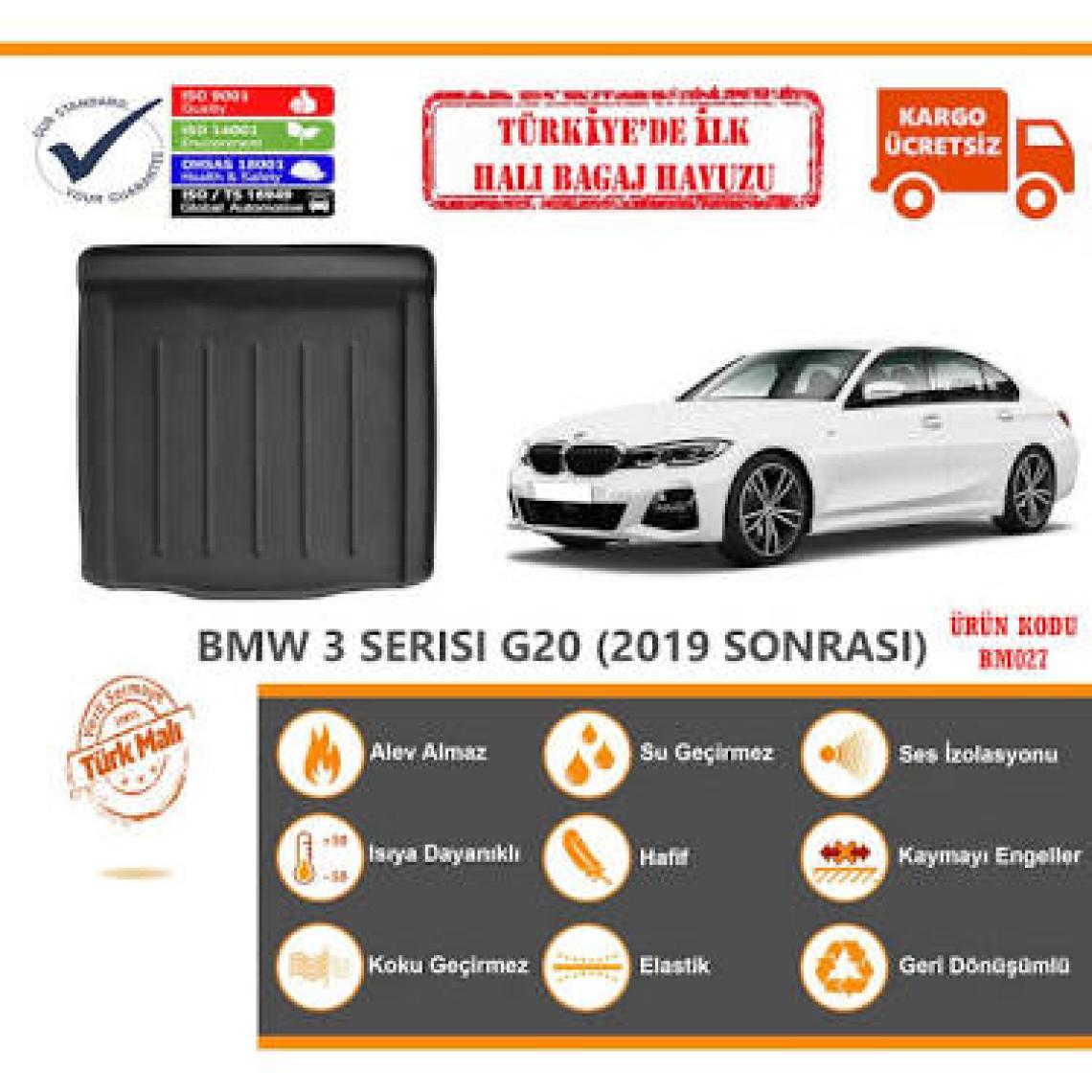 Öz-İş BMW 3 Serisi G20 Halı Bagaj Havuzu (2019 Sonrası)