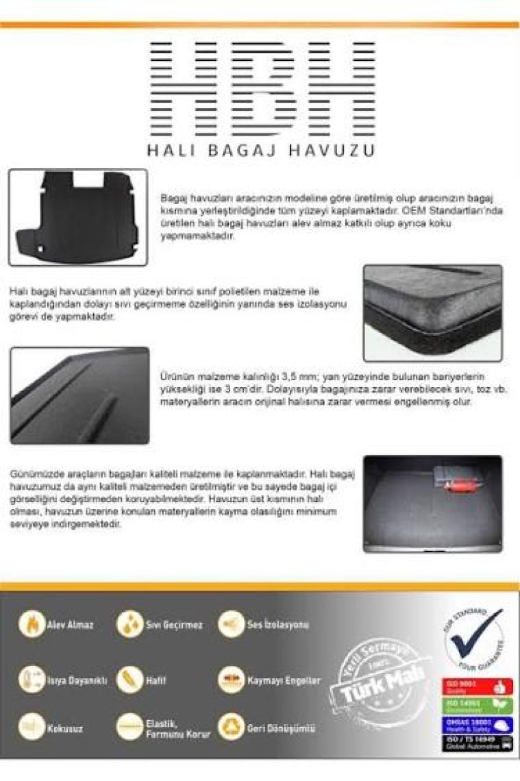 Öz-İş BMW 3 Serisi G20 Halı Bagaj Havuzu (2019 Sonrası)