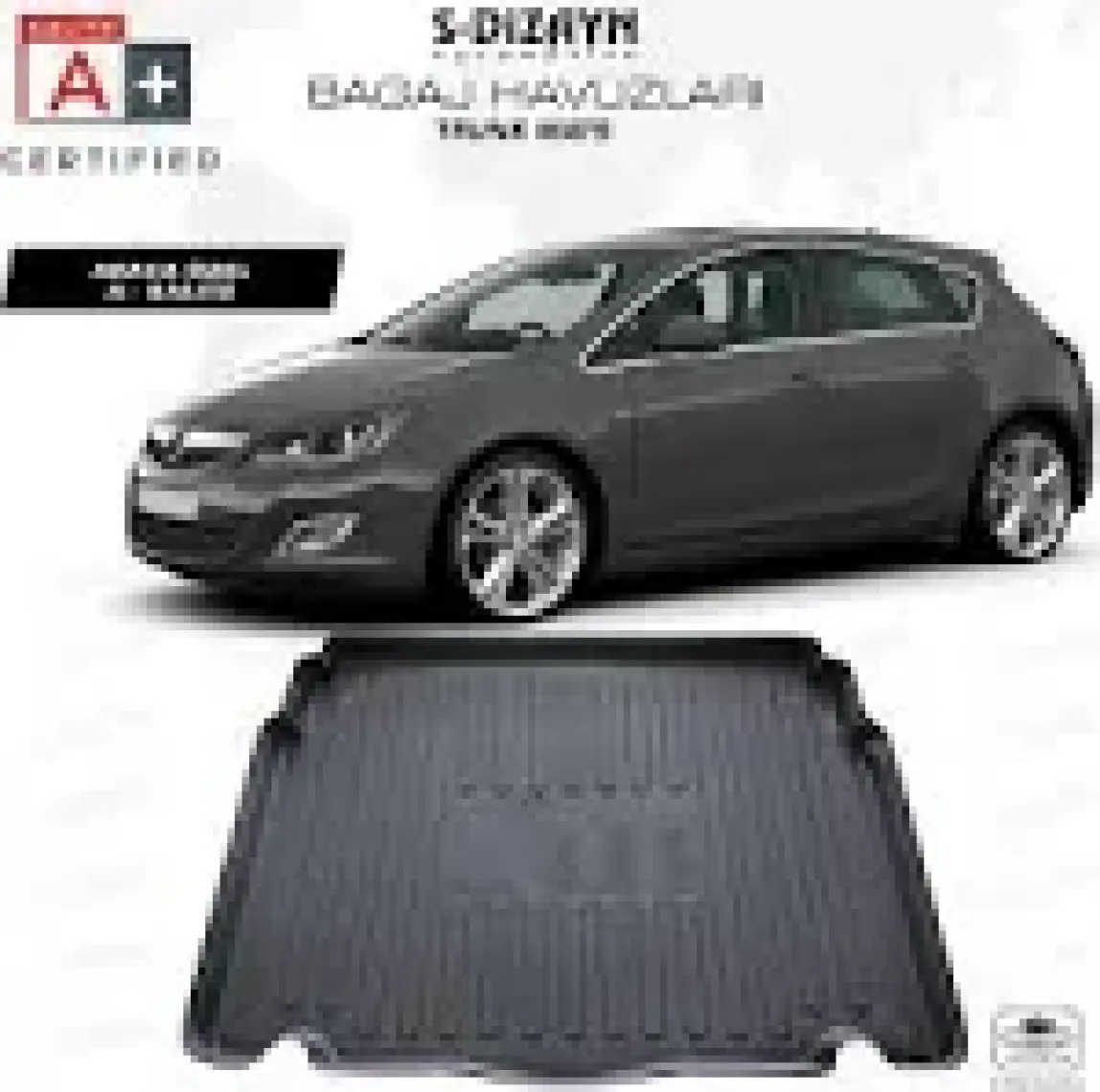 Gün-San Opel Astra J Kasa Hatchback 3D Bagaj Havuzu