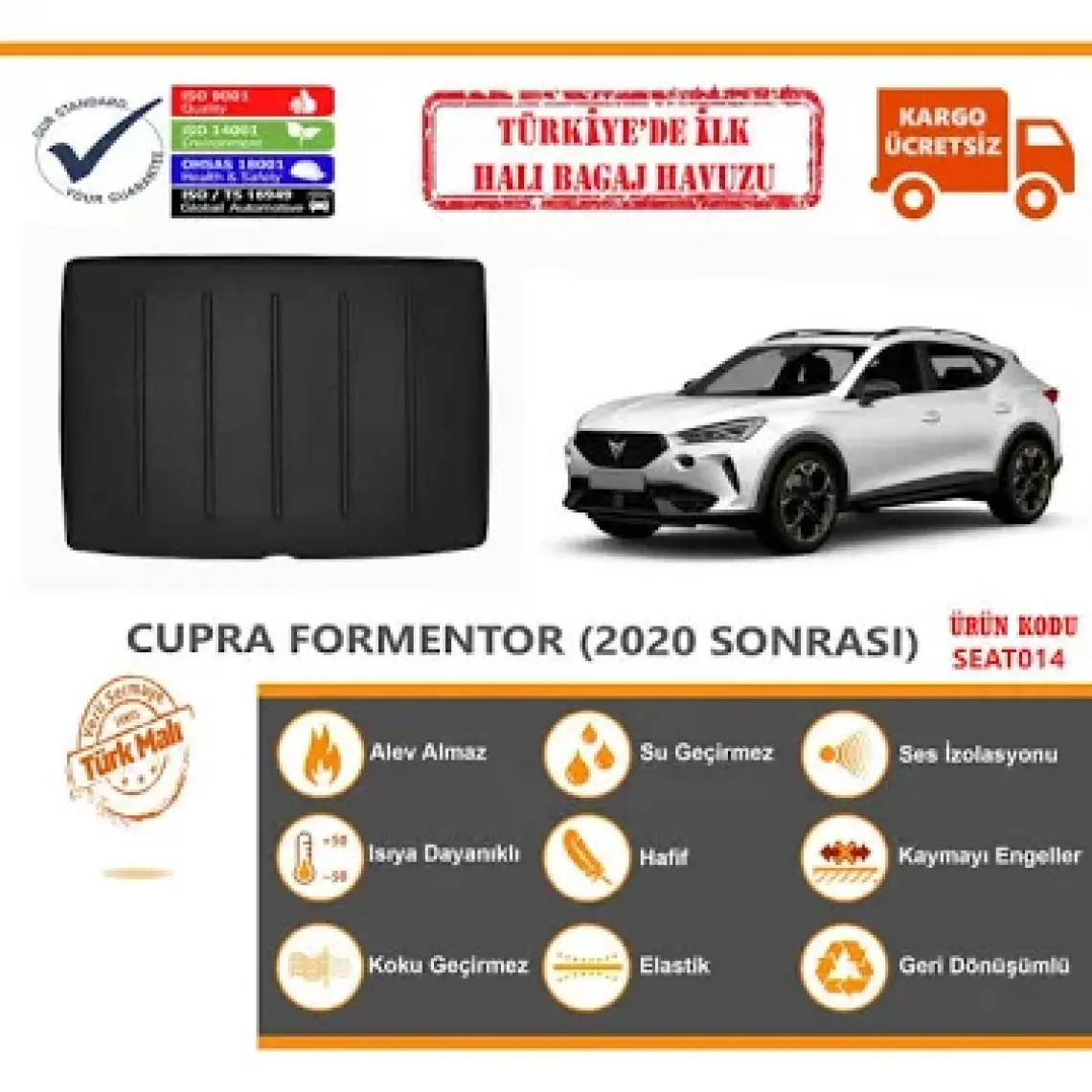 Öz-İş Cupra Formentor Üst Raf Halı Bagaj Havuzu (2020 Sonrası)
