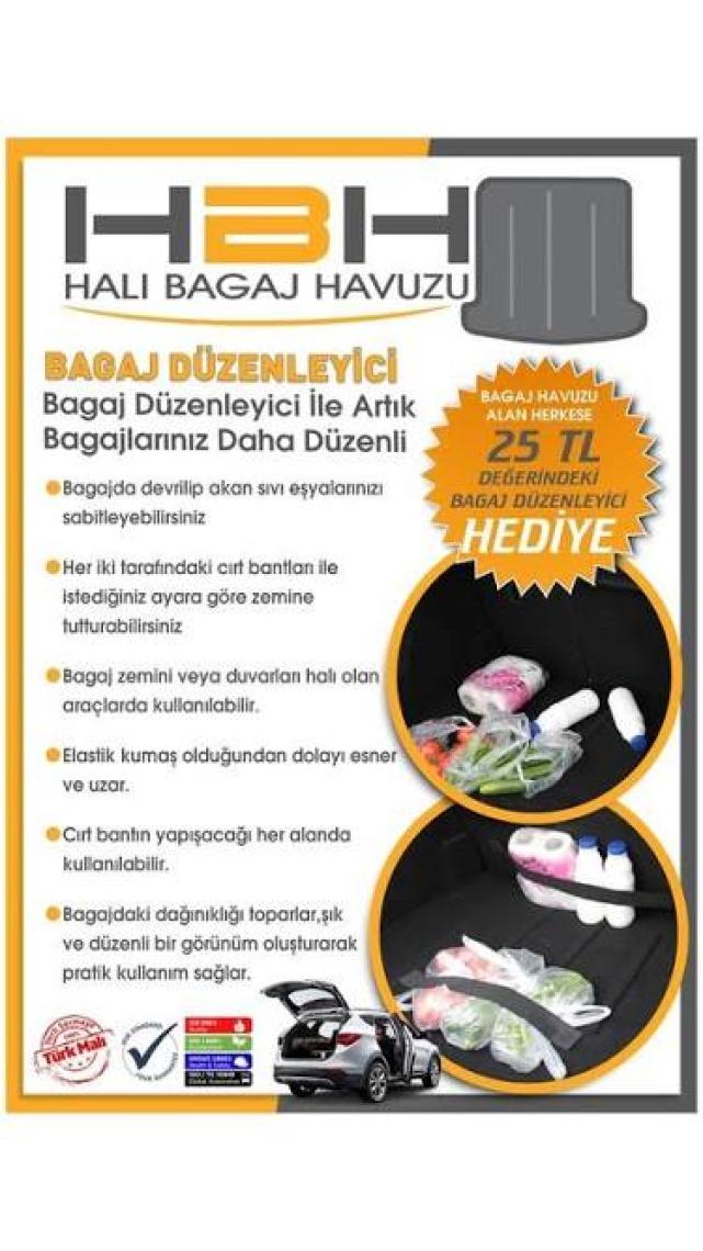 Öz-İş Opel Astra K HB Stepneli Halı Bagaj Havuzu (2015-2022 Arası)