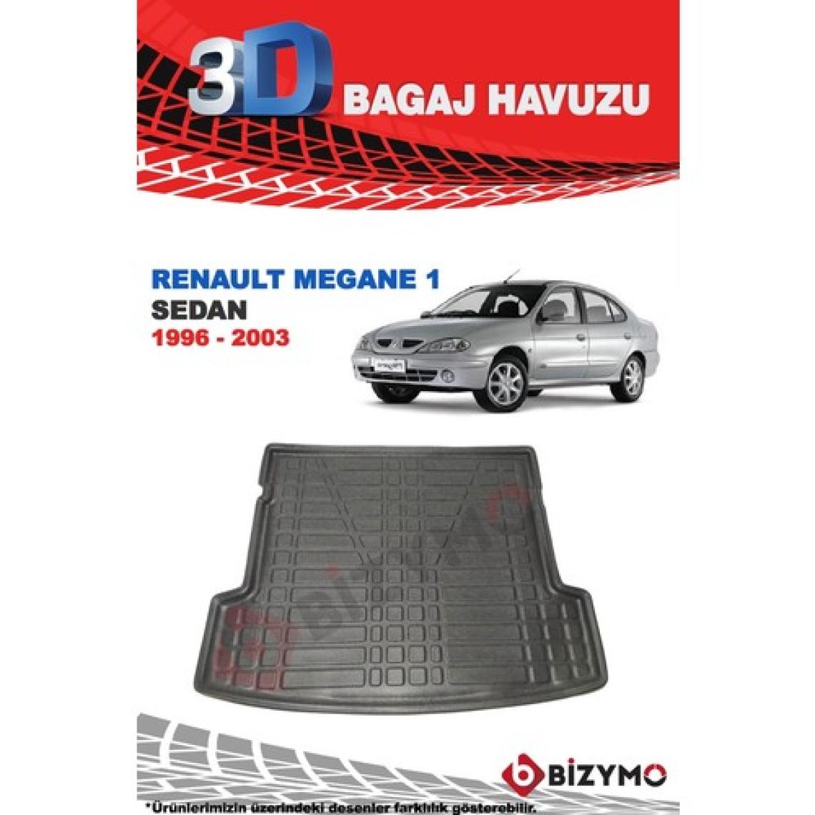 Renault Megane 1 Sedan 1996-2003 3D Bagaj Havuzu Bizymo
