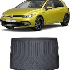 Rizline Volkswagen Golf 8 Üst Konum 2020 +  3D Bagaj Havuzu Siyah
