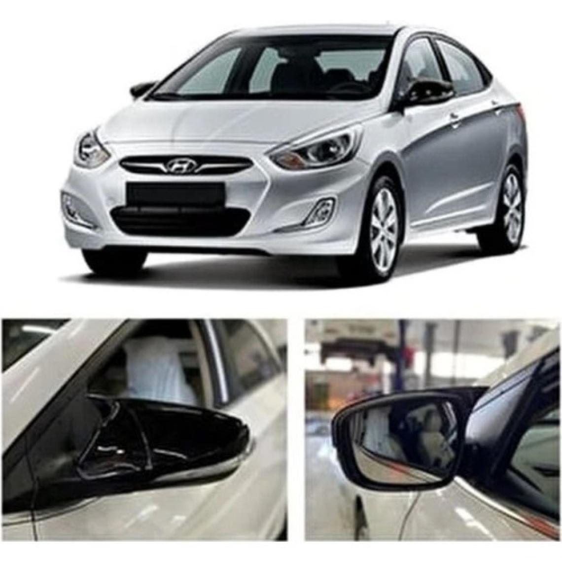 Hyundai Accent Blue Sinyalli Batman Yarasa Ayna Kapağı Piano Black / 2011-2019