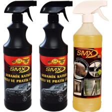 Smx Seramik Katkılı Hızlı ve Pratik Cila (2 Litre ) - Smx Inox , Krom Nikelaj Temizleyici (1 Litre)