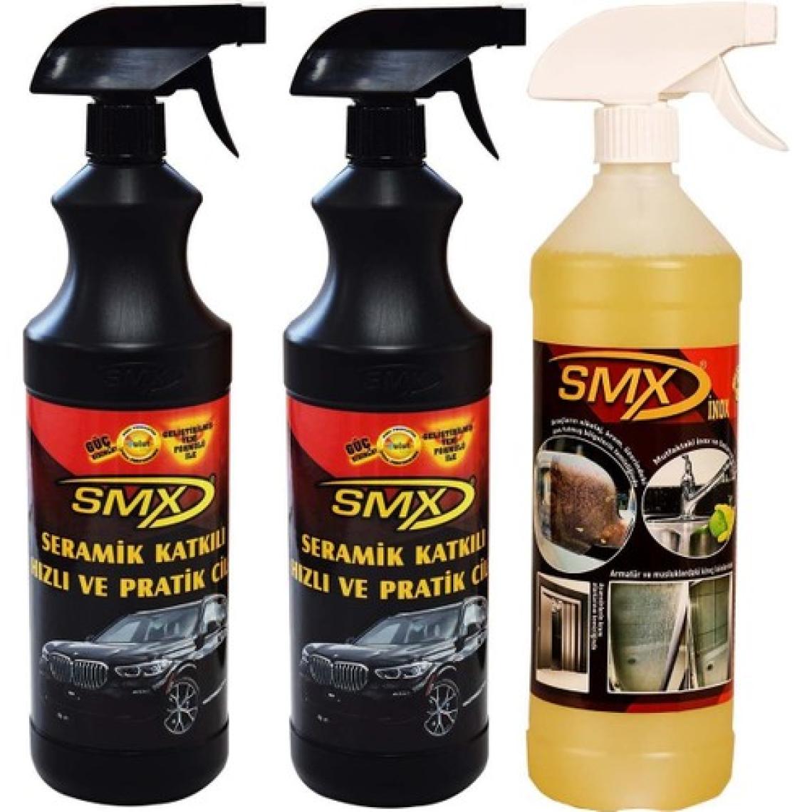 Smx Seramik Katkılı Hızlı ve Pratik Cila (2 Litre ) - Smx Inox , Krom Nikelaj Temizleyici (1 Litre)