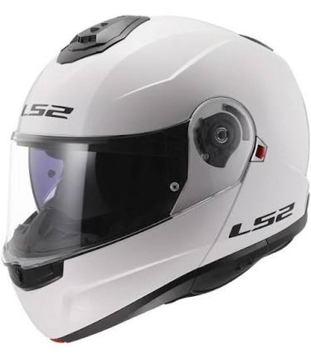 Ls2 Strobe 2 Çene Açılır Kask Beyaz