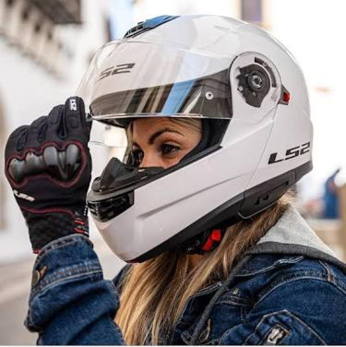 Ls2 Strobe 2 Çene Açılır Kask Beyaz