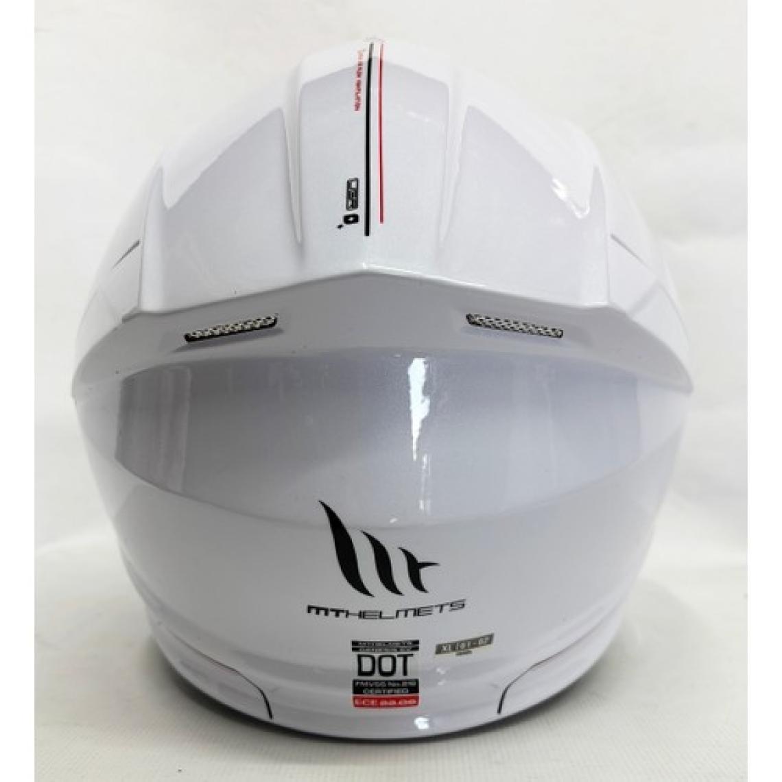 mt Kask mt Genesis Sv A0 Çene Açılır Kask Parlak Beyaz