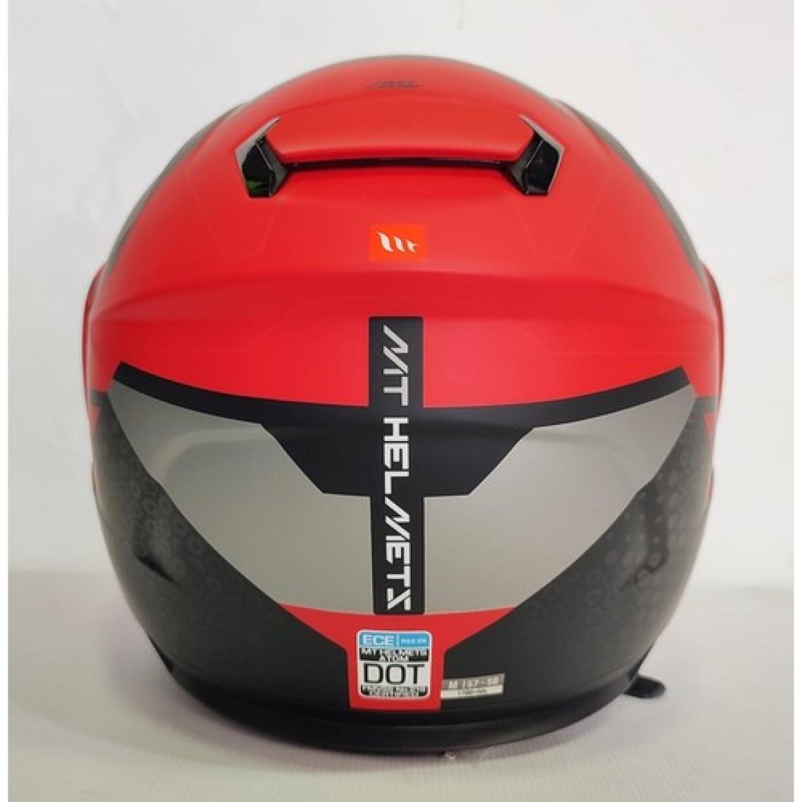 Mt Kask Atom Sv Adventure Mat Kırmızı Açılır Kask Güneş Vizörlü