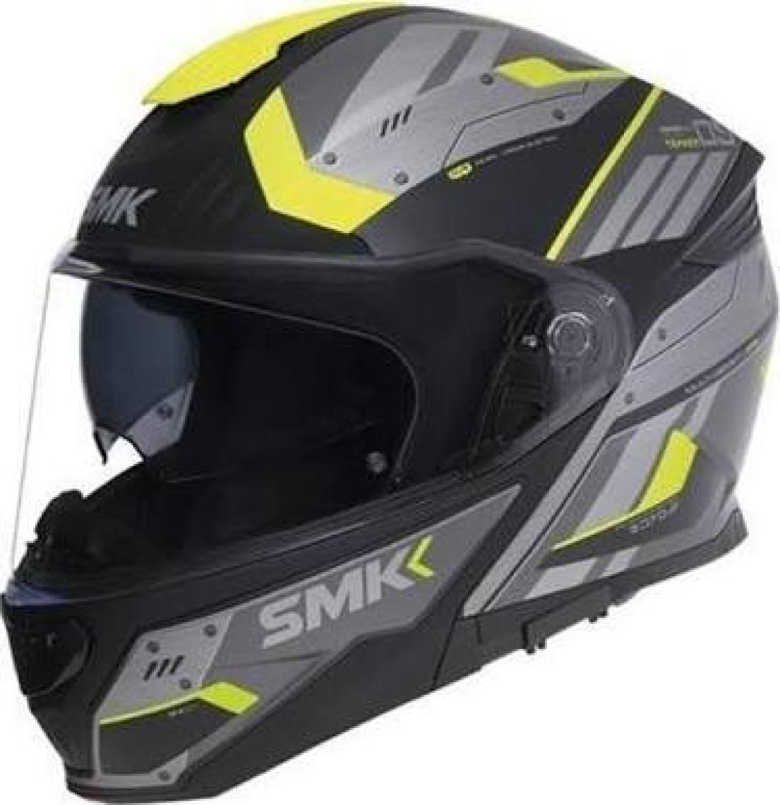 Smk Gullwing Kresto Çene Açılır Kask - Mat Neon