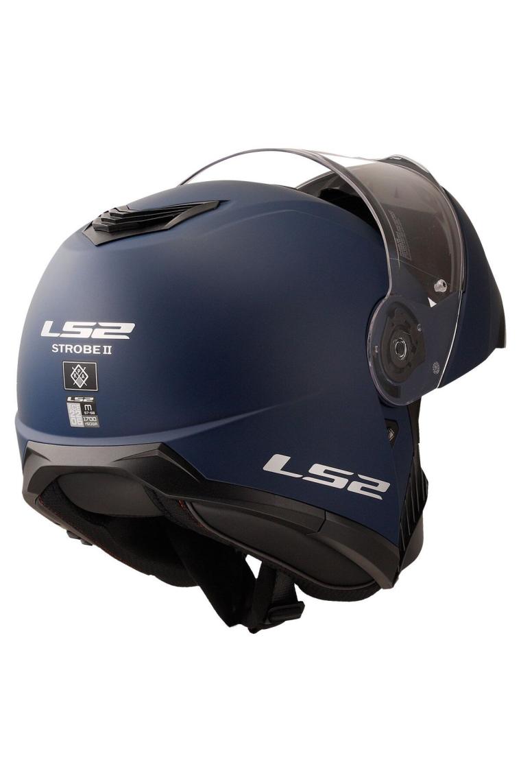 Ls2 Strobe 2 Mat Navy Mavi Çene Açılır Motosiklet Kaskı