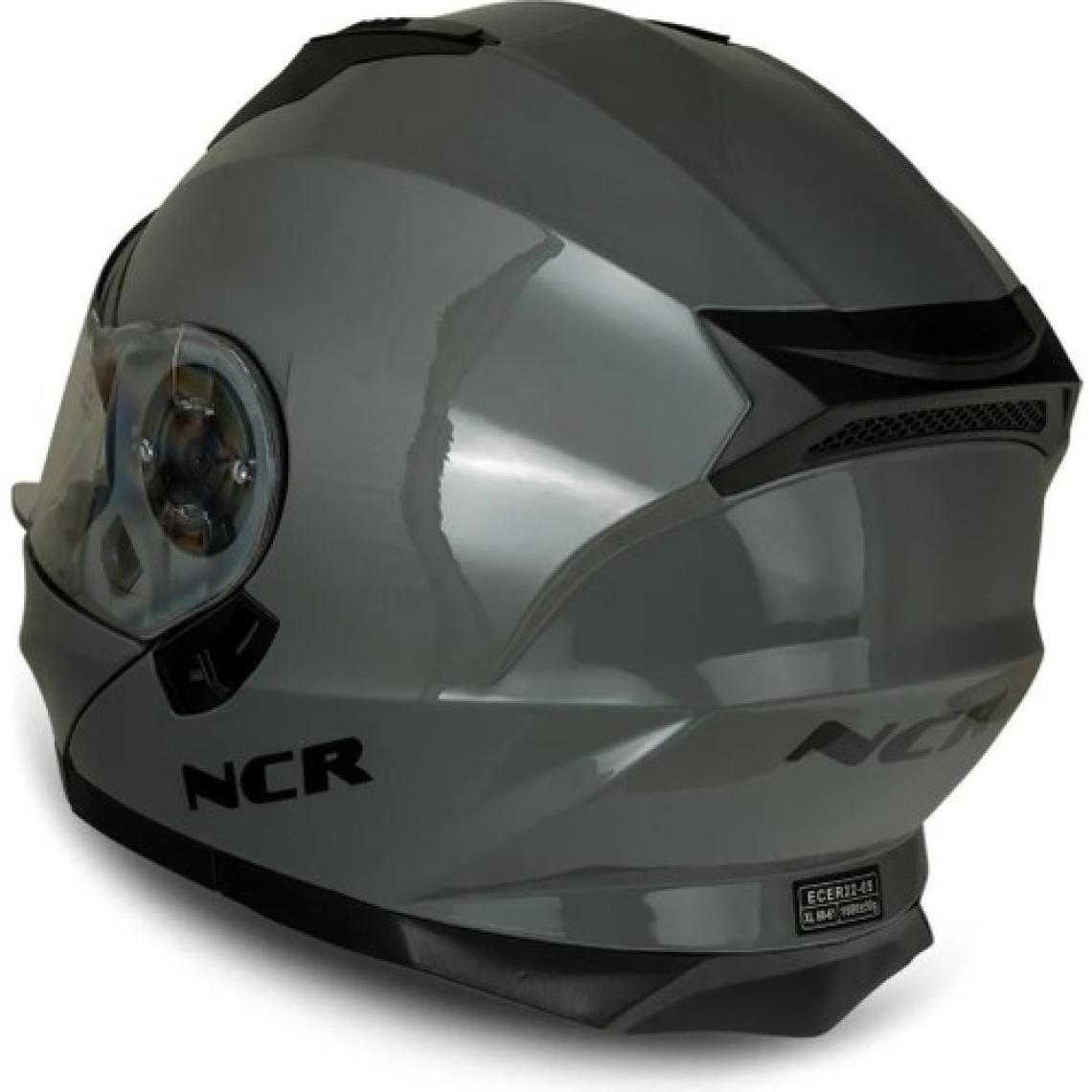 NCR Icon Çene Açılır Kask Siyah Vizörlü