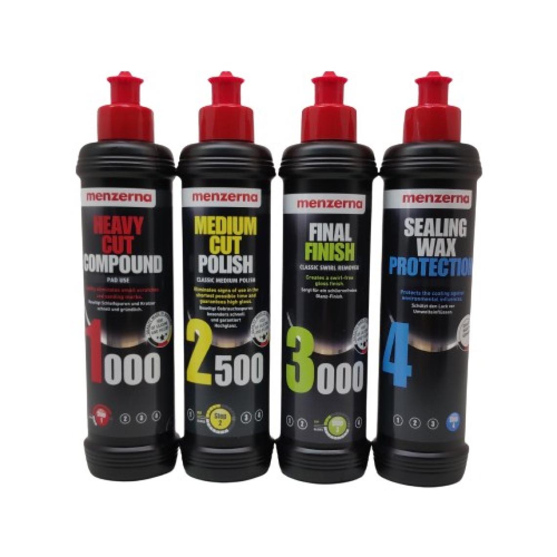 Menzerna 1000- 2500- 3000 Sealingwax Kalın Pasta Boya Koruma Seti 250 ml