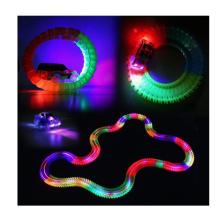 EC Shop Kayyum Oyuncak Satranç Hediyeli- Magic Track 384 Parça, 480CM Parkur,led'li Arabalarıyla Esnek Raylı Yarış Pisti