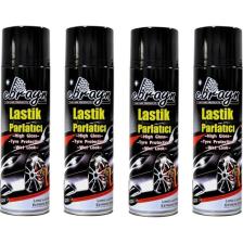 Ebrayn Premium Lastik Parlatıcı Aerosol Sprey 4 Adet 500 ml Kaliteli