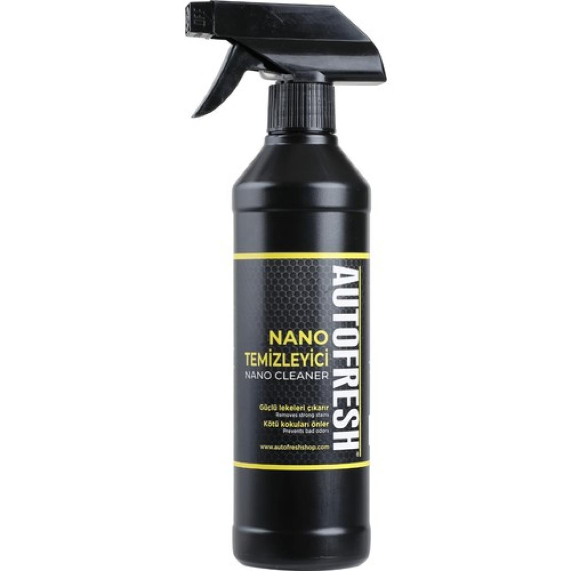 Autofresh Nano Temizleyici 500 ml Set Yeni Formül Güçlü Etki Mikrofiber Bez ve Hazneli Fırça Hediyeli