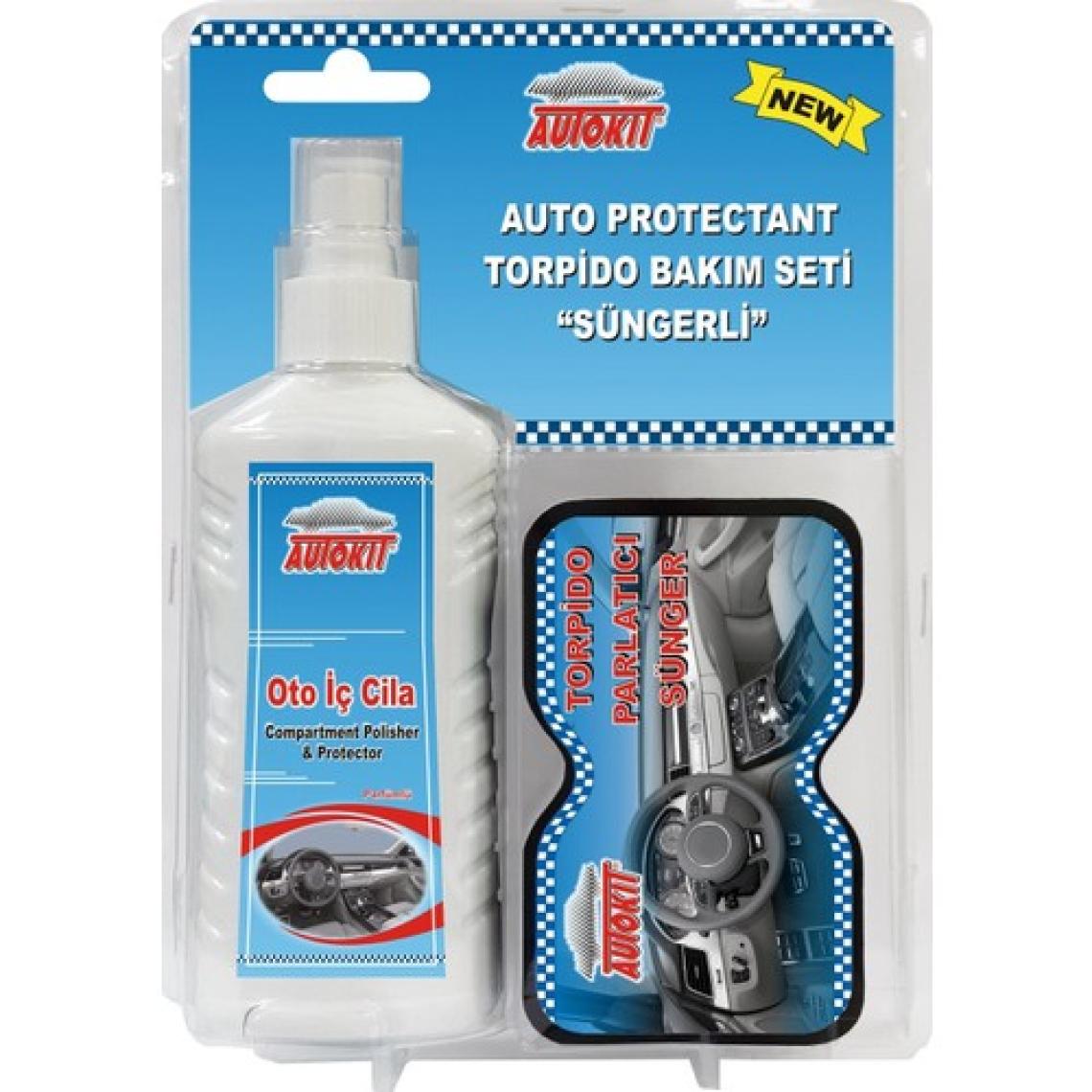 Autokit Torpido Bakım Seti   (Oto İç Cİila Parfümlü Ve Torpido Parlatıcı Sünger)