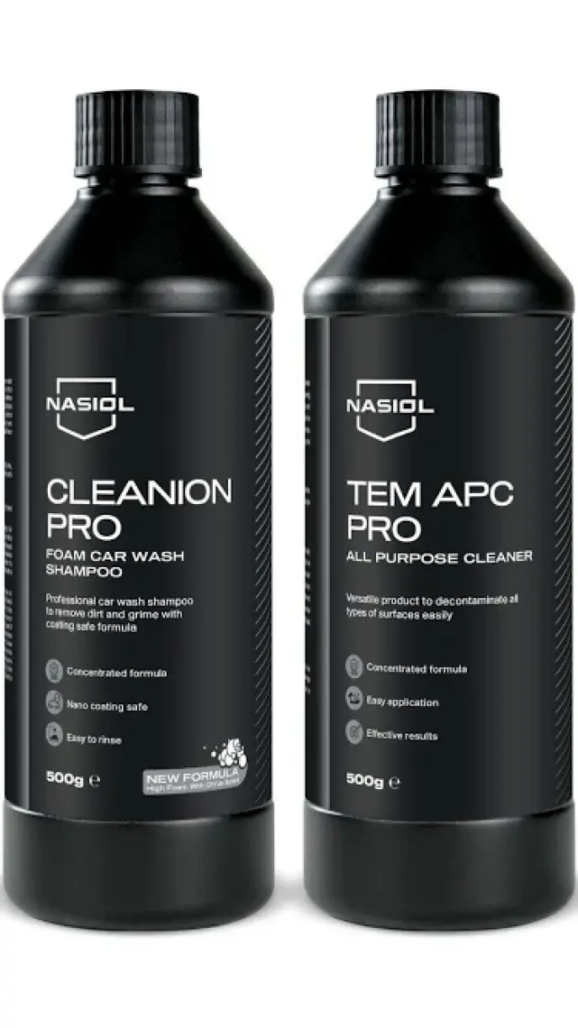 Nasiol-SET 30-Cleanion Pro Konsantre Araç Yıkama Şampuanı ve Tem Apc Pro Araç içi Temizleyici Seti