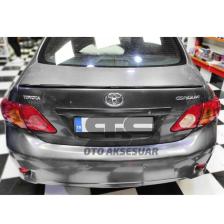 STS Oto Aksesuar Toyota Corolla 2007 - 2011  Bagaj Üstü Slim Spoiler Parlak Siyah