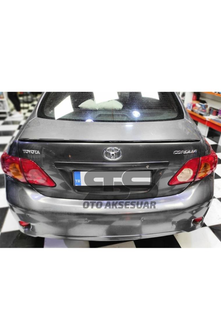 STS Oto Aksesuar Toyota Corolla 2007 - 2011  Bagaj Üstü Slim Spoiler Parlak Siyah