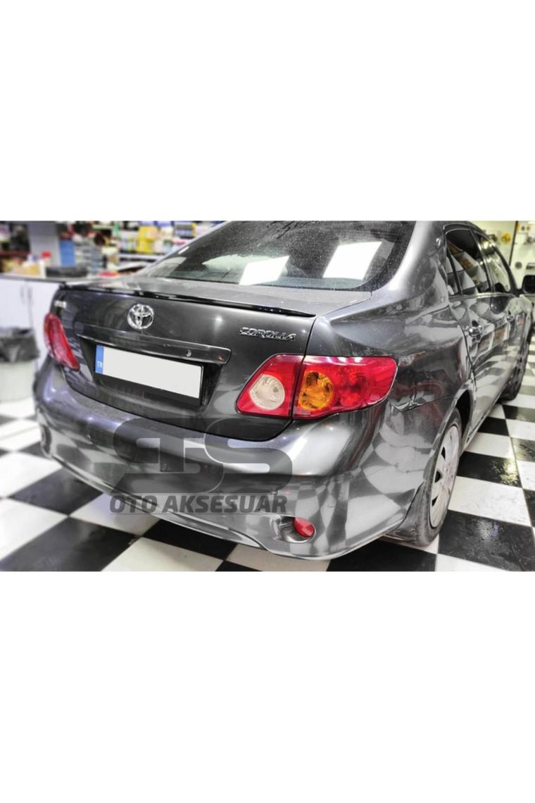 STS Oto Aksesuar Toyota Corolla 2007 - 2011  Bagaj Üstü Slim Spoiler Parlak Siyah
