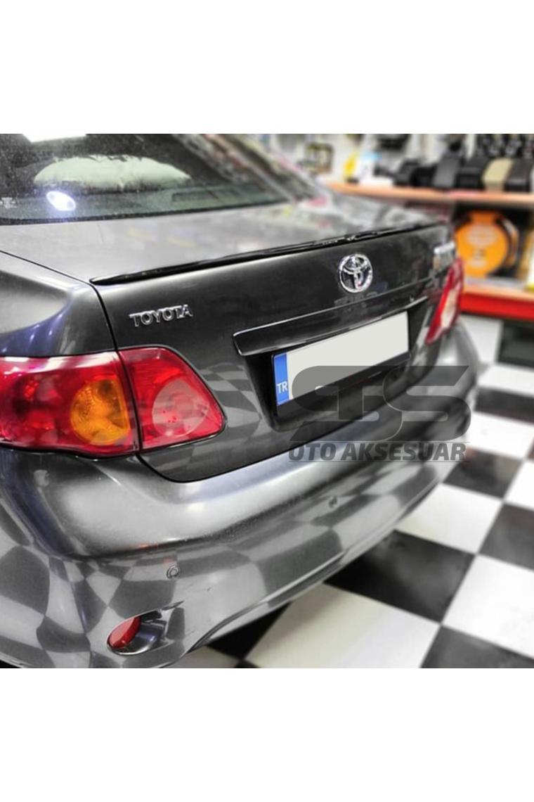 STS Oto Aksesuar Toyota Corolla 2007 - 2011  Bagaj Üstü Slim Spoiler Parlak Siyah