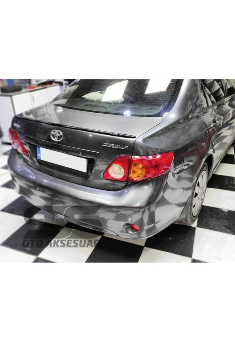 STS Oto Aksesuar Toyota Corolla 2007 - 2011  Bagaj Üstü Slim Spoiler Parlak Siyah
