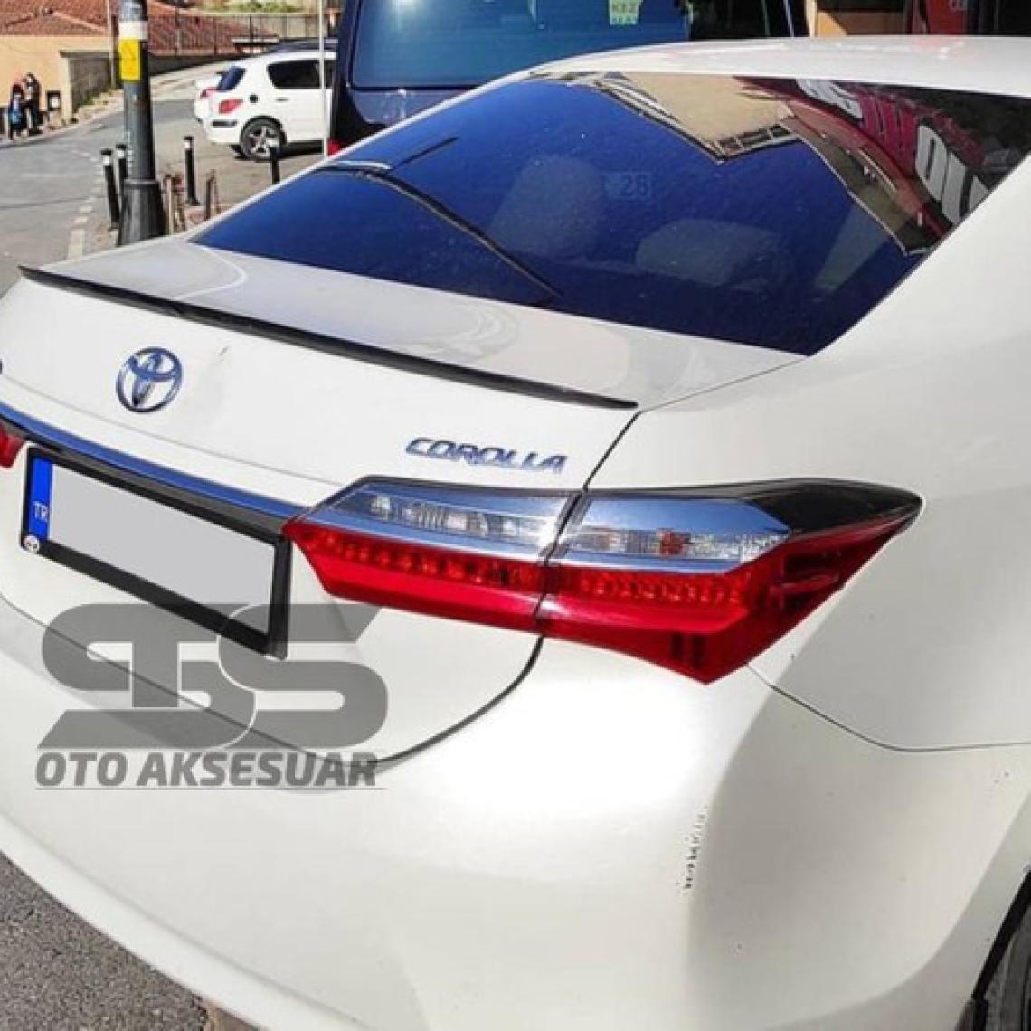 Toyota Corolla 2013-2018 Sedan Bagaj Üstü Spoiler Piano Black