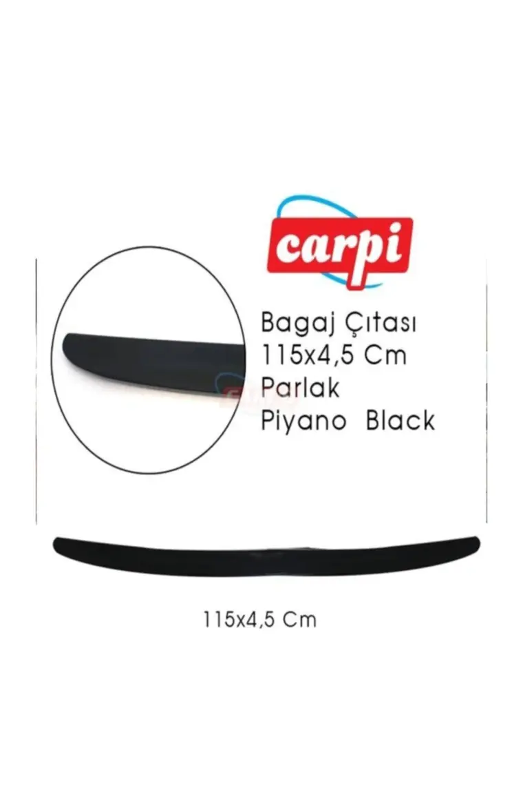 Oto Türk Carpi Megane 4 Bagaj Üstü Spoiler 120 cm Bagaj Çıtası Piano Black