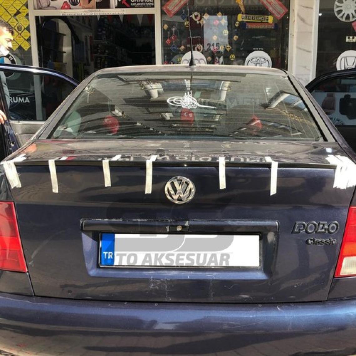 Sts Oto Aksesuar Polo Classic Bagaj Üstü Slim Spoiler Piano Black Parlak Siyah