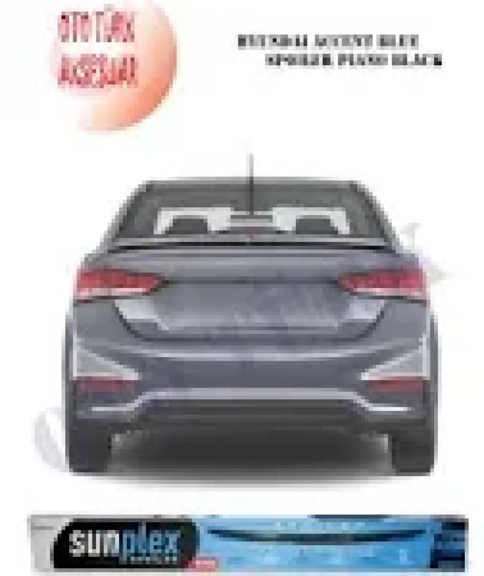 Sunplex Hyundai Accent Blue Bagaj Üstü  Spoiler Piano Black