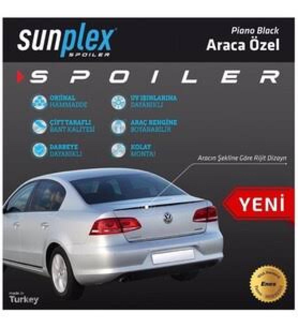 Sunplex Volkswagen Passat B6-B7-B8 2006-2020 Spoiler Bagaj Çıtası Piano Black