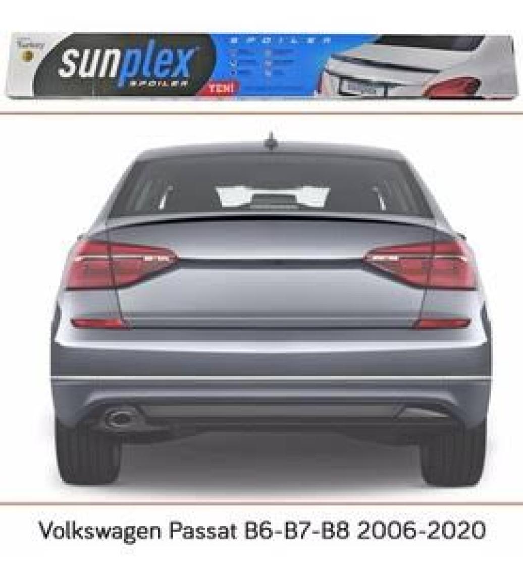 Sunplex Volkswagen Passat B6-B7-B8 2006-2020 Spoiler Bagaj Çıtası Piano Black