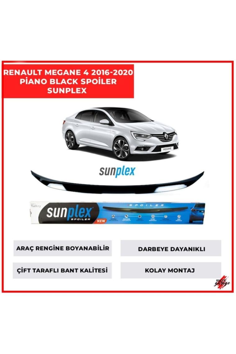 Sunplex Renault Megane 4 Bagaj Üstü  Spoiler Piano Black