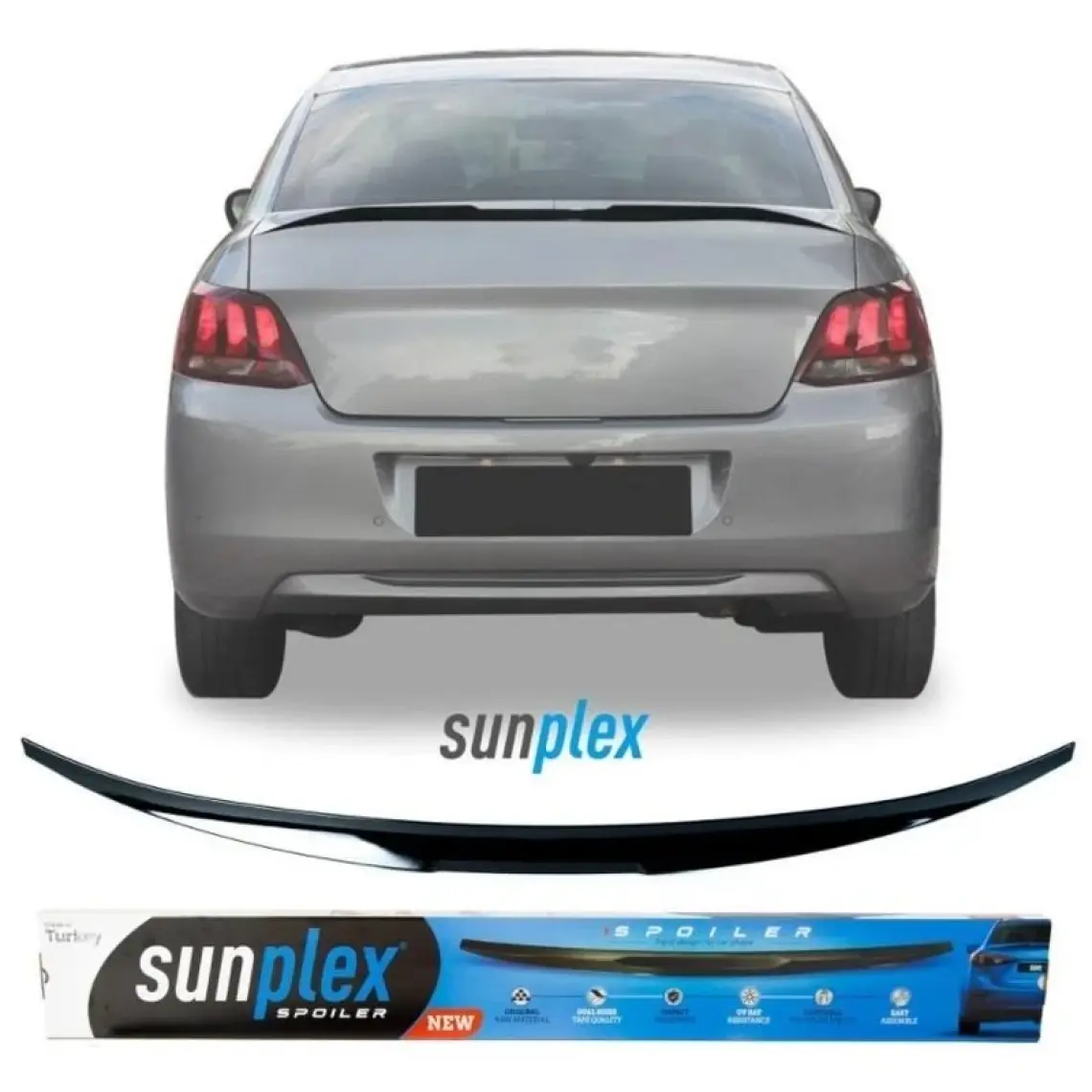 Sunplex Citroen C-Elysee  Bagaj Üstü  Spoiler Piano Black